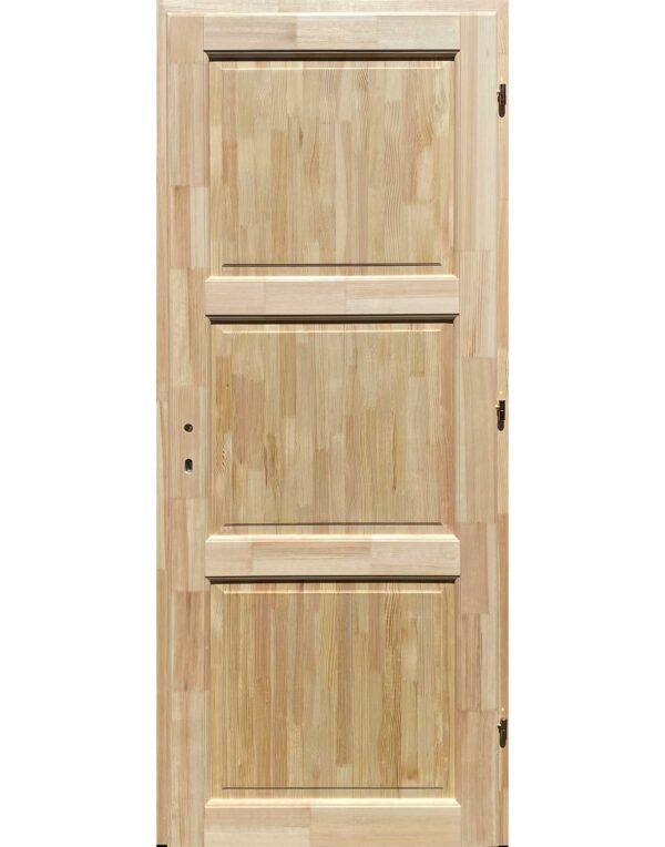 E3-1 tele fa beltéri ajtó 12 cm-es pallótokkal 90x210 cm