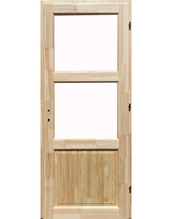 E3-11 alul fabetétes fa beltéri ajtó 12 cm-es pallótokkal 100x210 cm